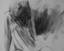 Charcoal Figure B Close Up